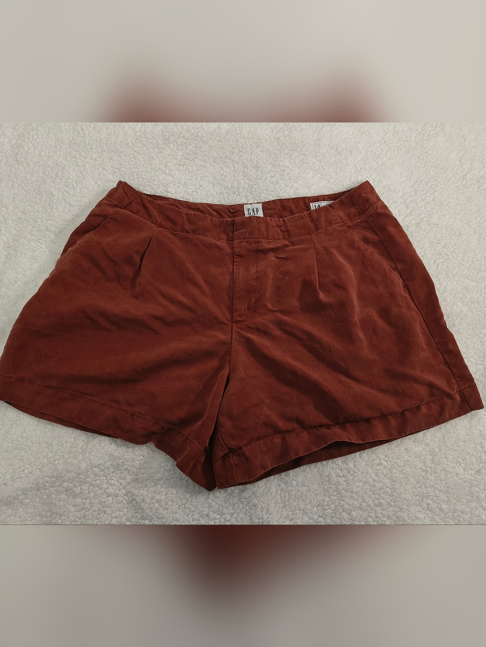 GAP Rust Red High-Waist Shorts